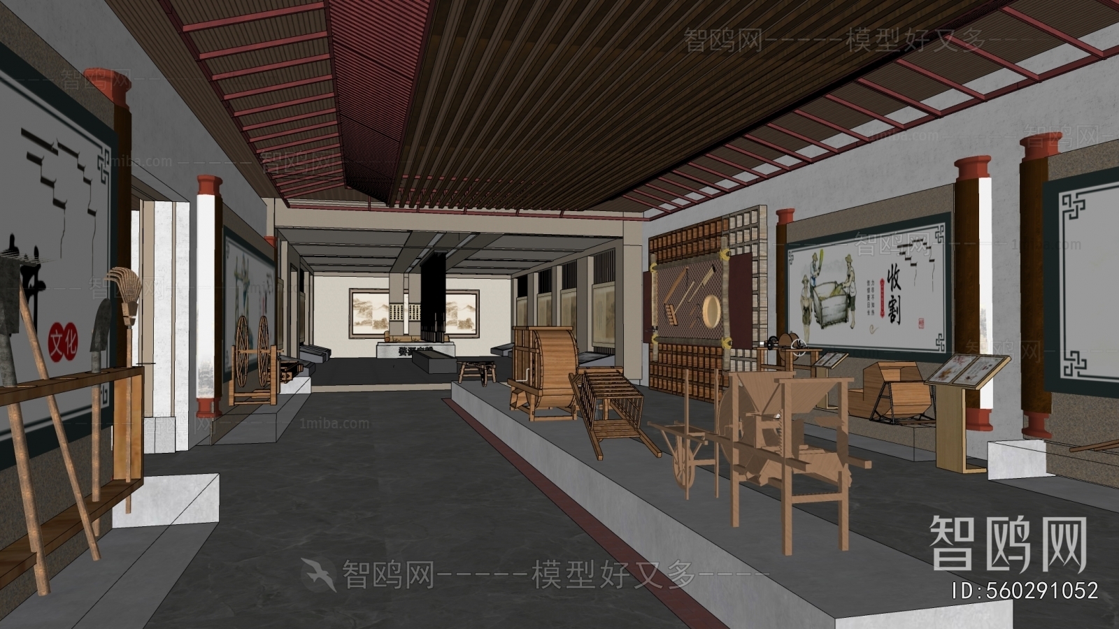 New Chinese Style Exhibition Hall
