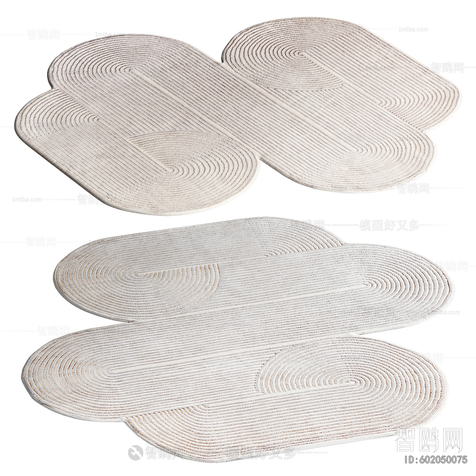 Wabi-sabi Style Circular Carpet