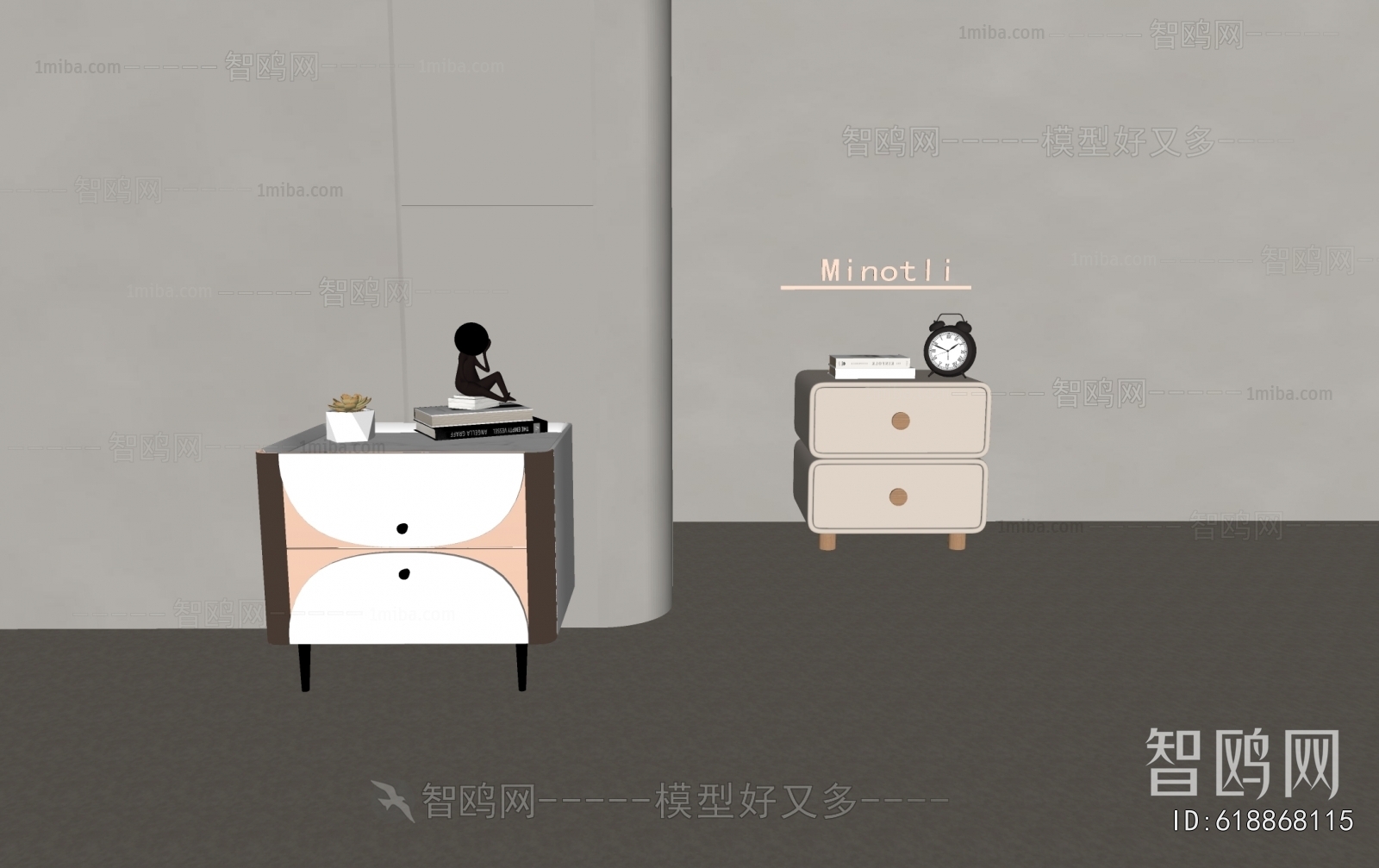 Modern Bedside Cupboard