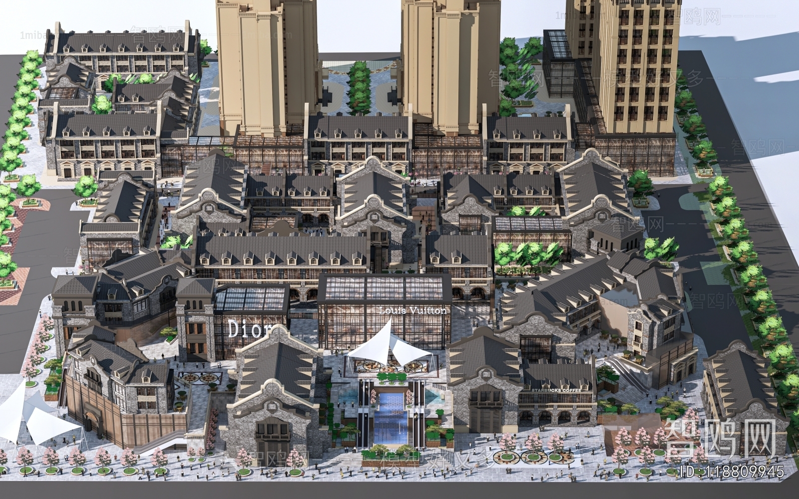 New Chinese Style Commercial Street