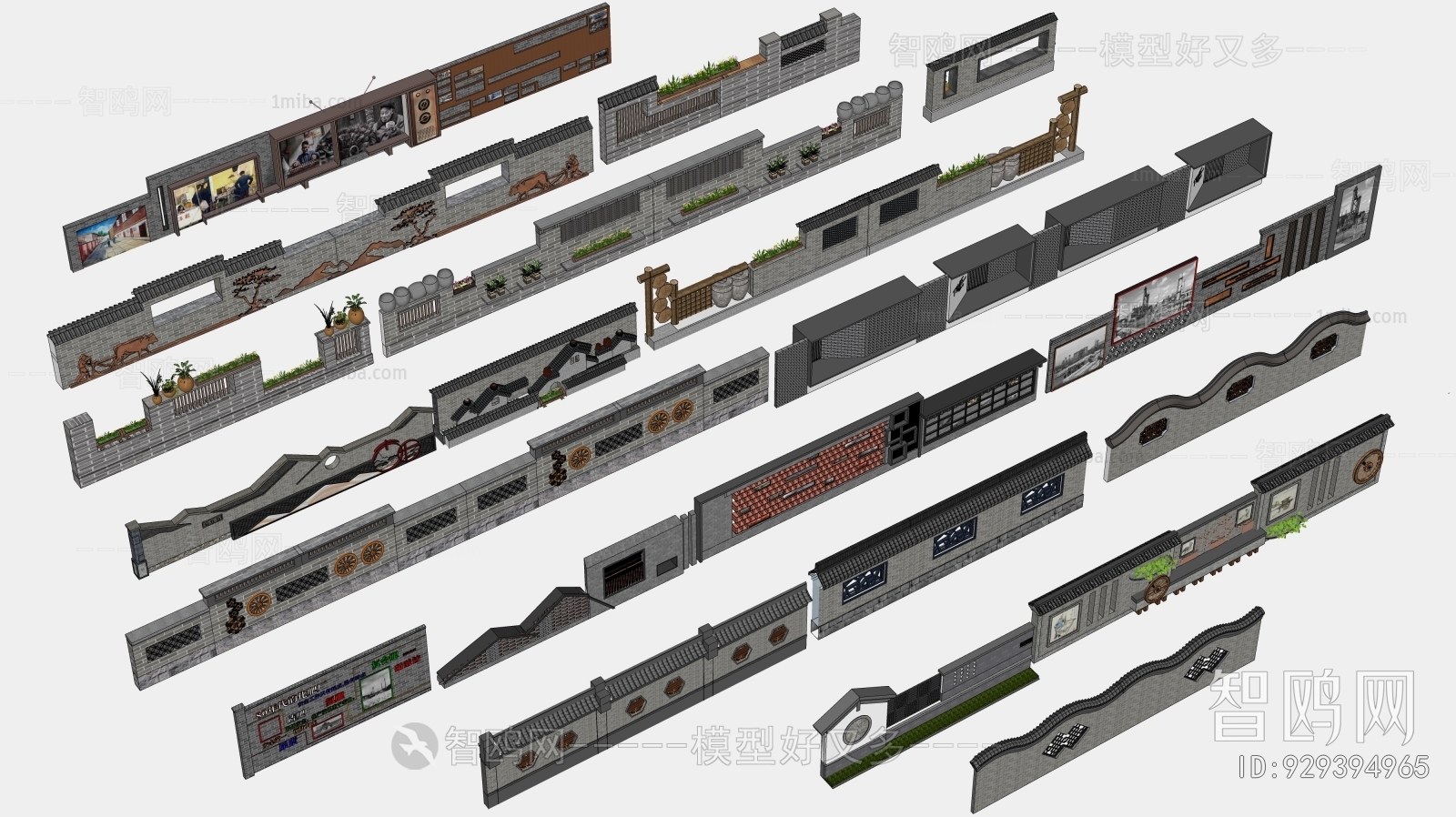 New Chinese Style Landscape Wall