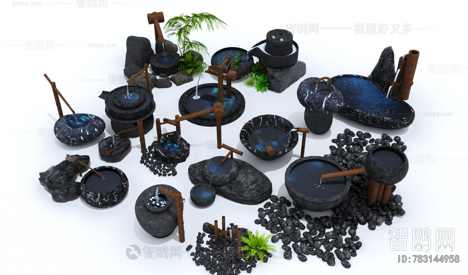 Japanese Style Rockery Waterscape