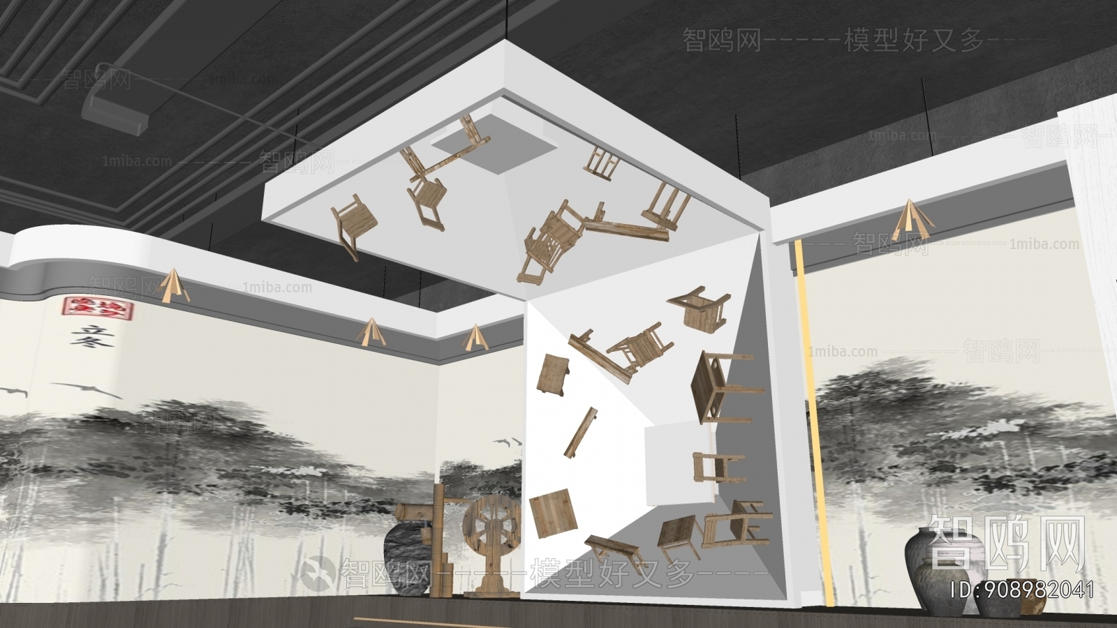 New Chinese Style Exhibition Hall