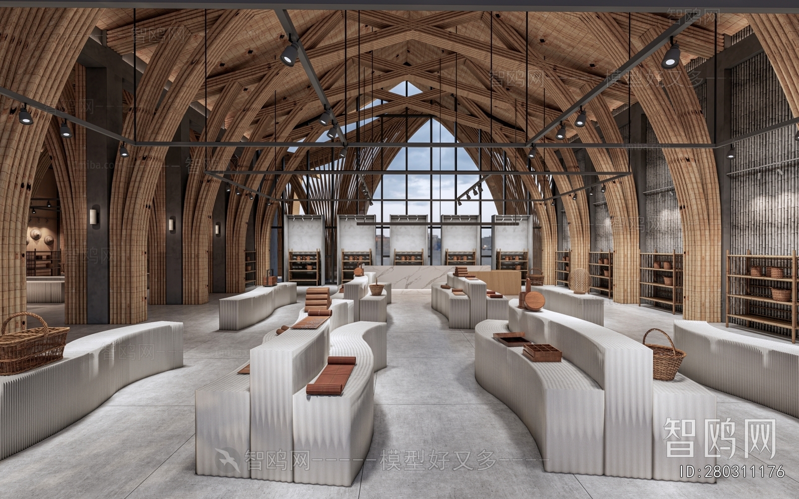 New Chinese Style Exhibition Hall