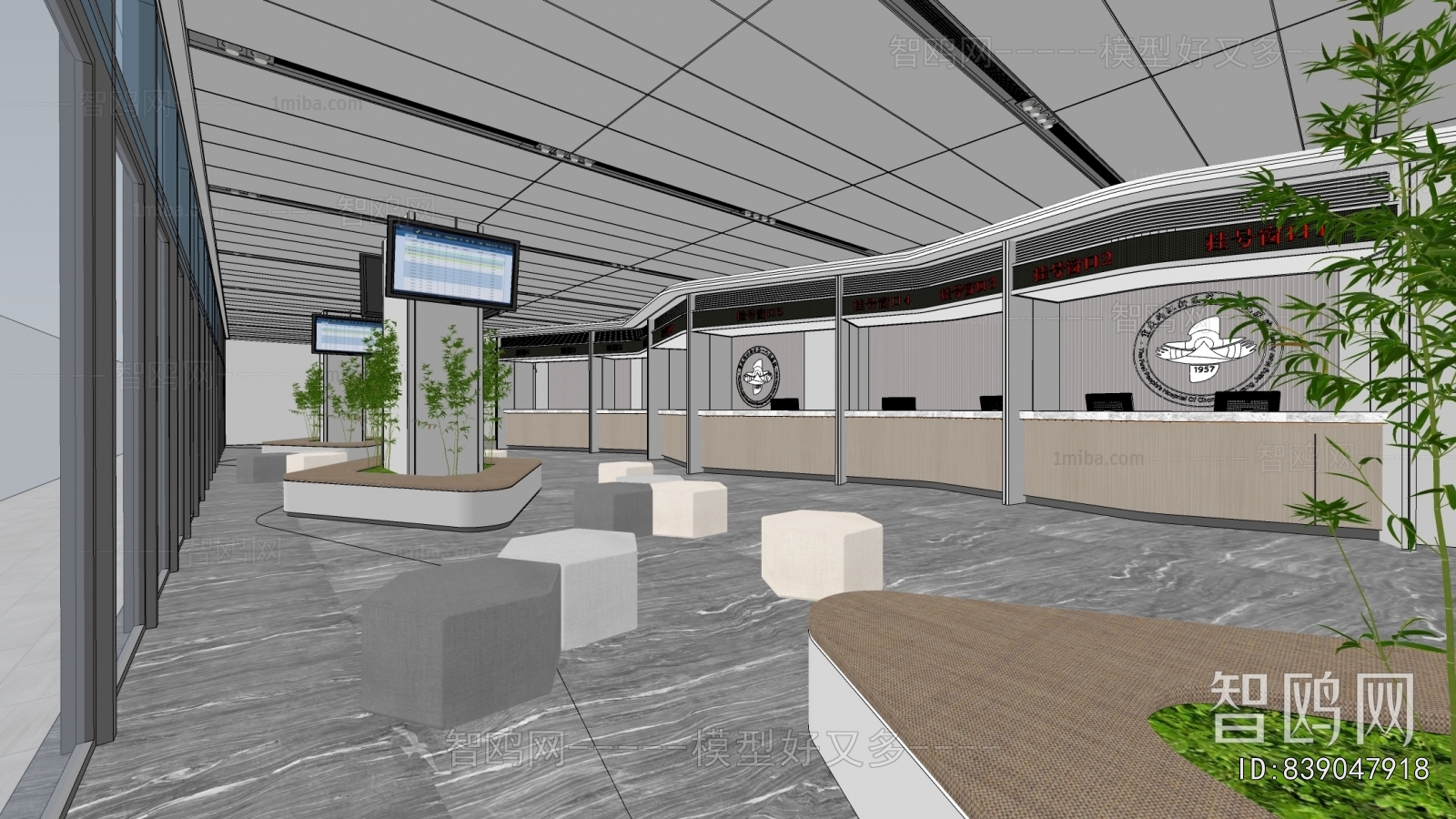 Modern Hospital Hall