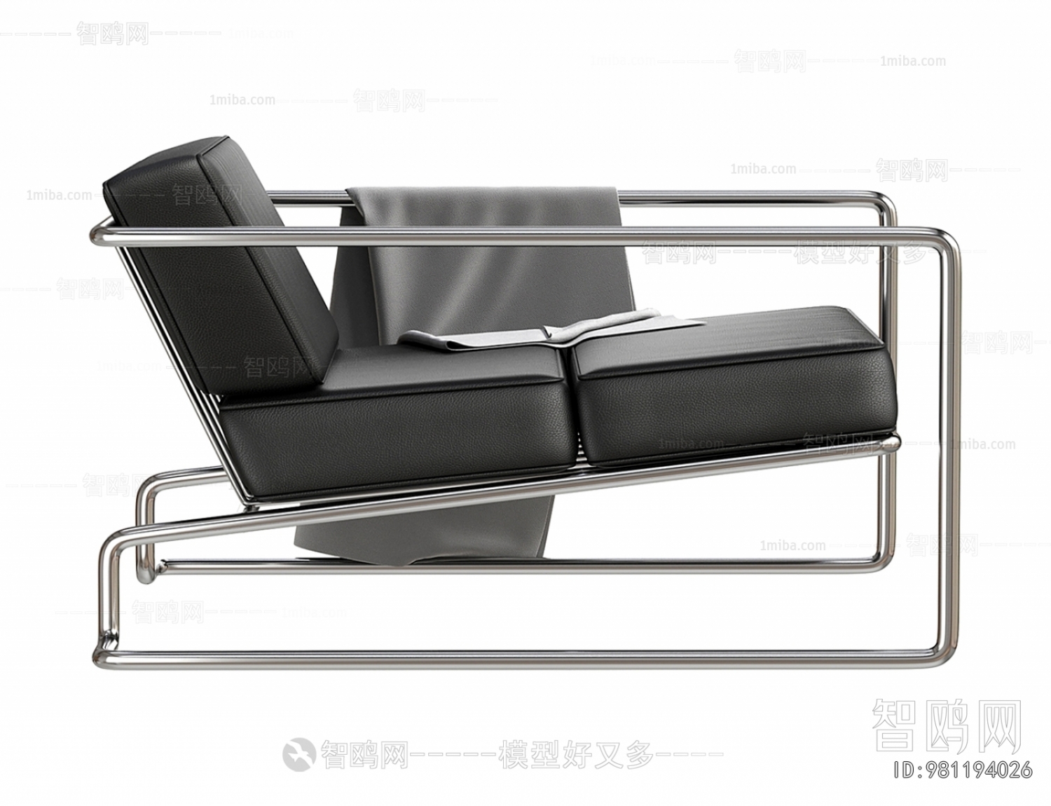 现代不锈钢沙发躺椅