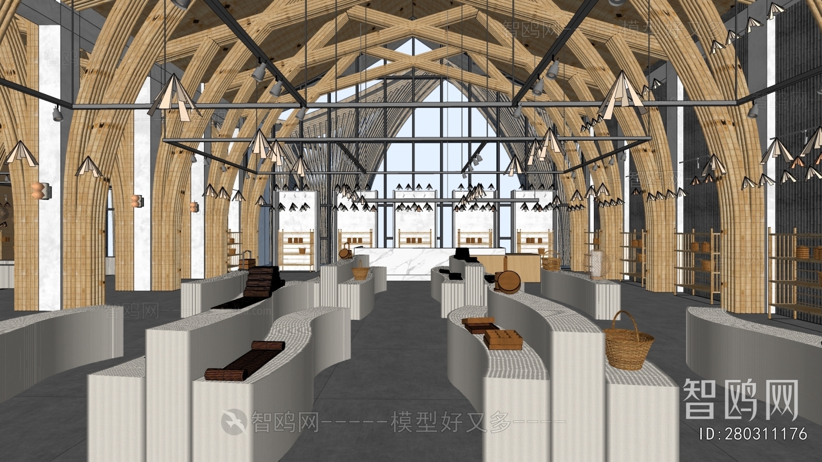 New Chinese Style Exhibition Hall