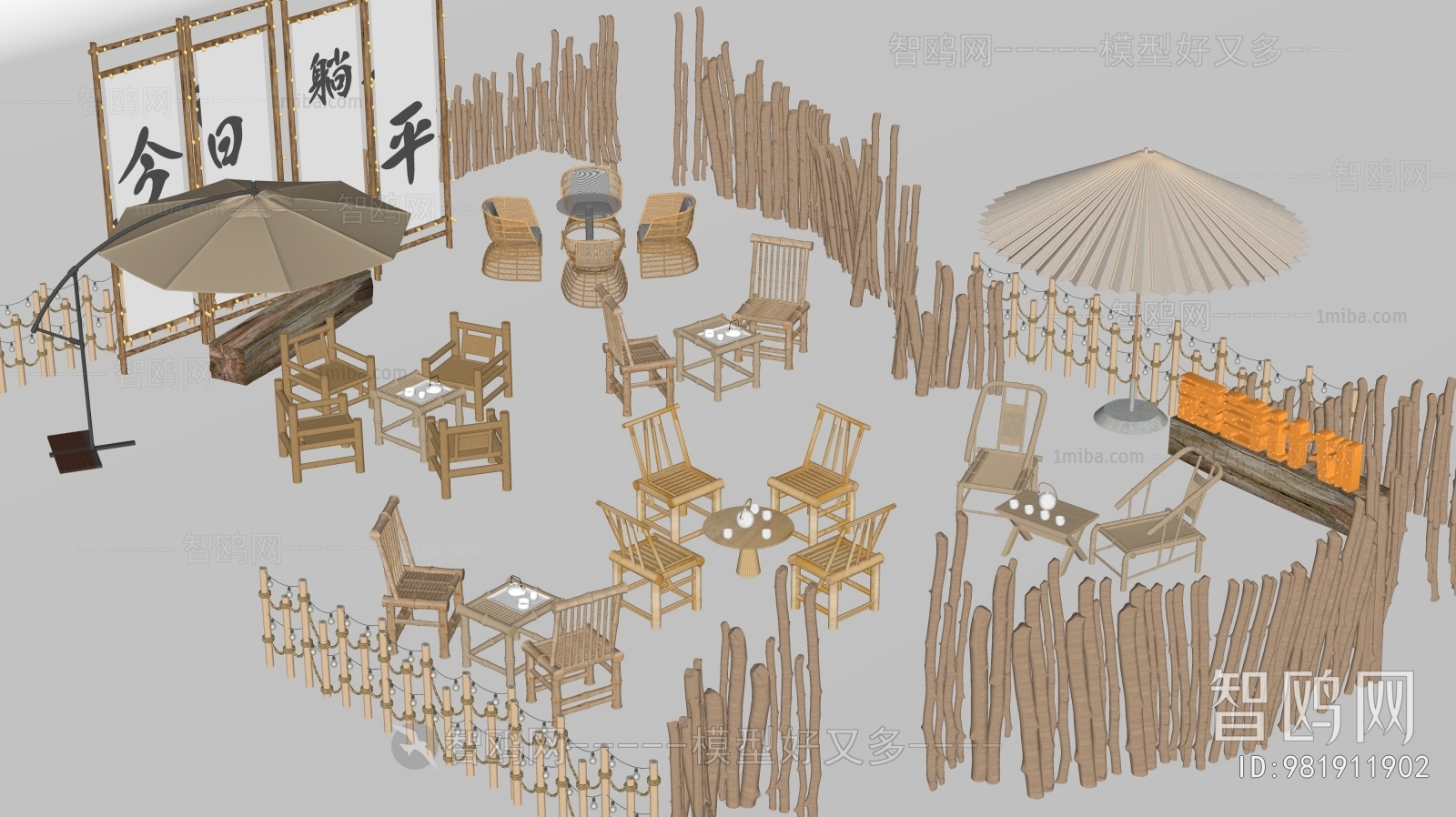 New Chinese Style Outdoor Tables And Chairs