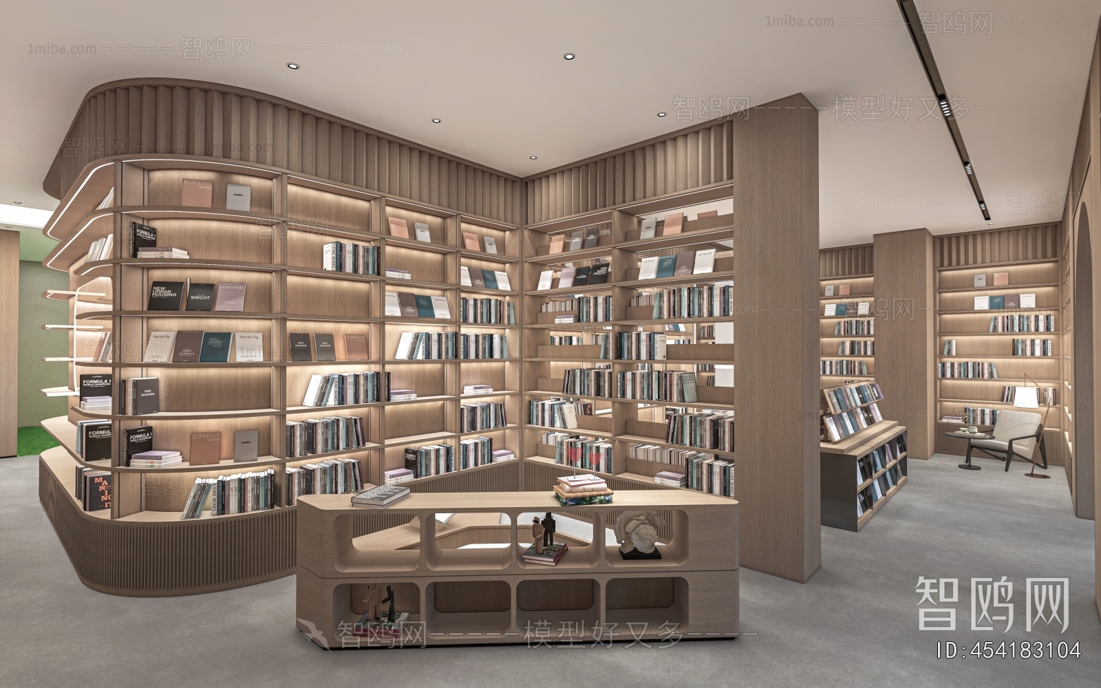 Modern Bookstore Book Bar