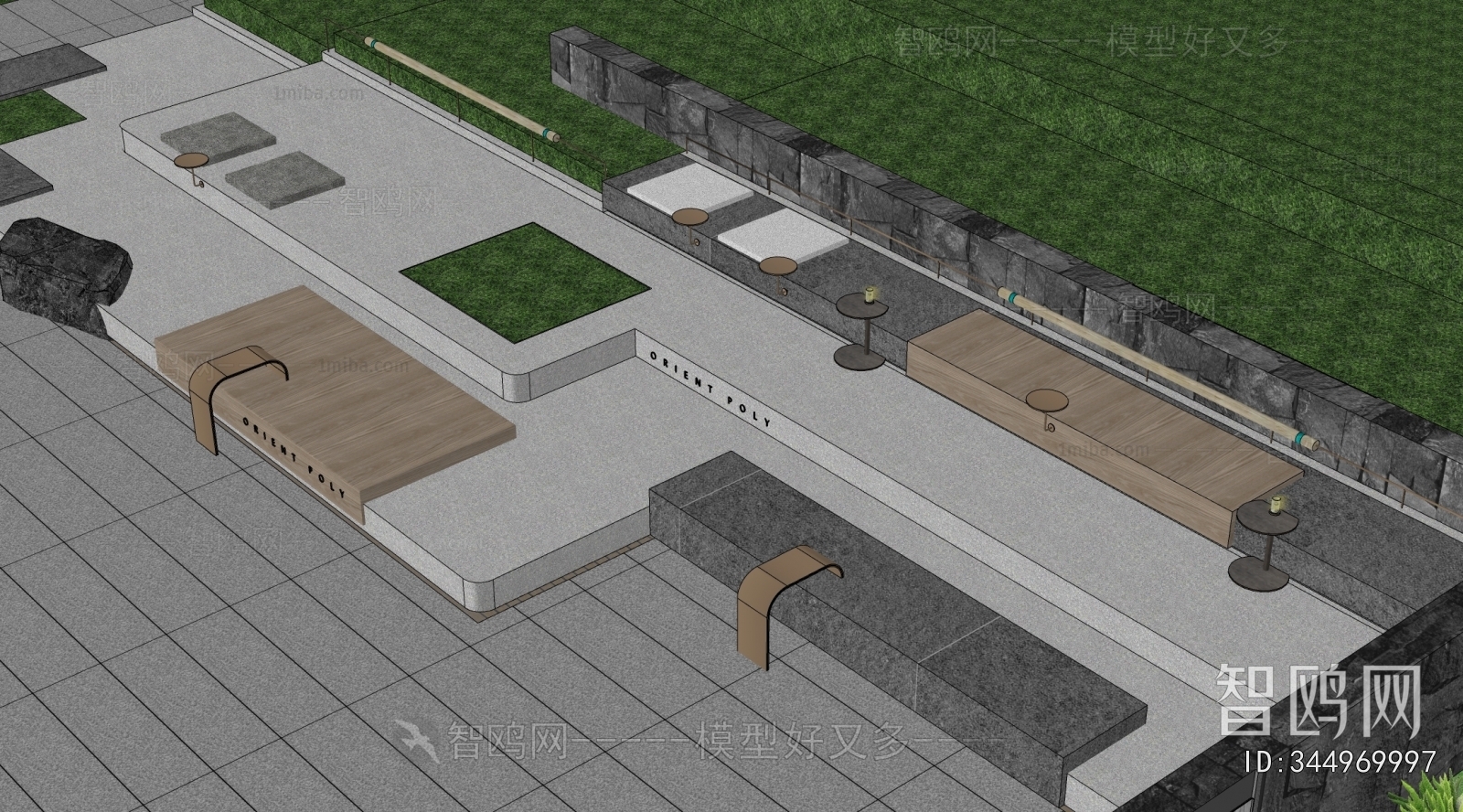 Modern Park Landscape