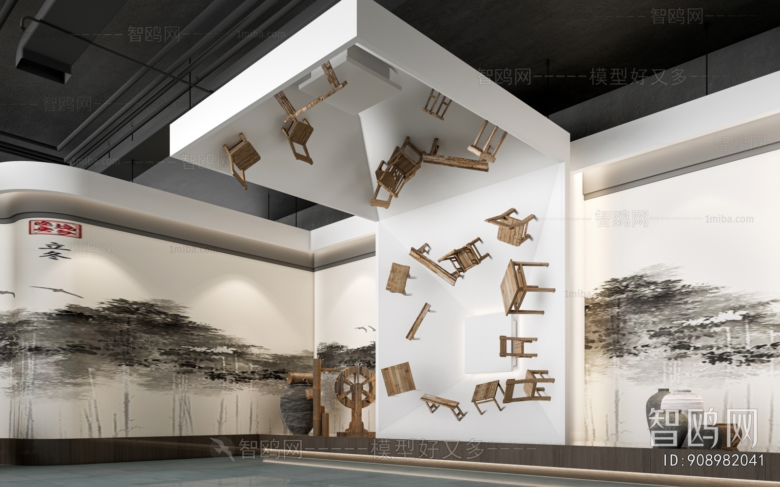 New Chinese Style Exhibition Hall