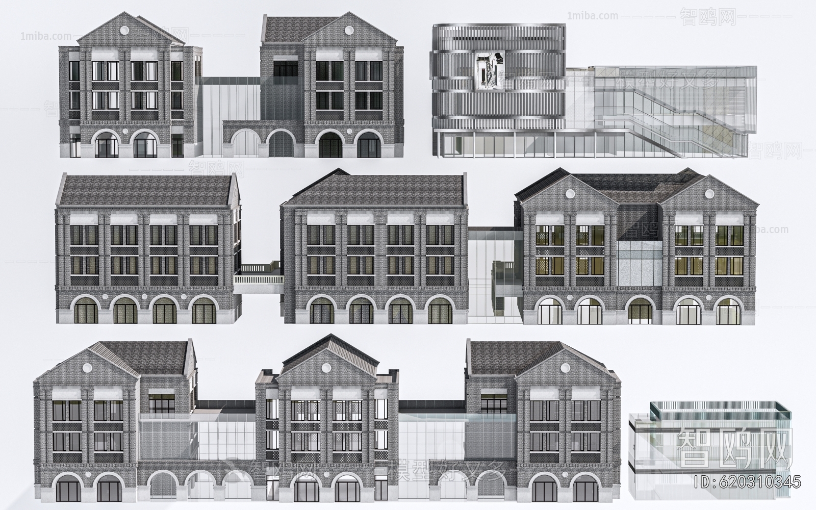 New Chinese Style Appearance Of Commercial Building