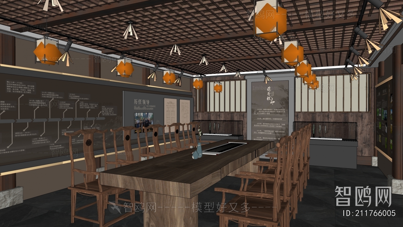 New Chinese Style Exhibition Hall