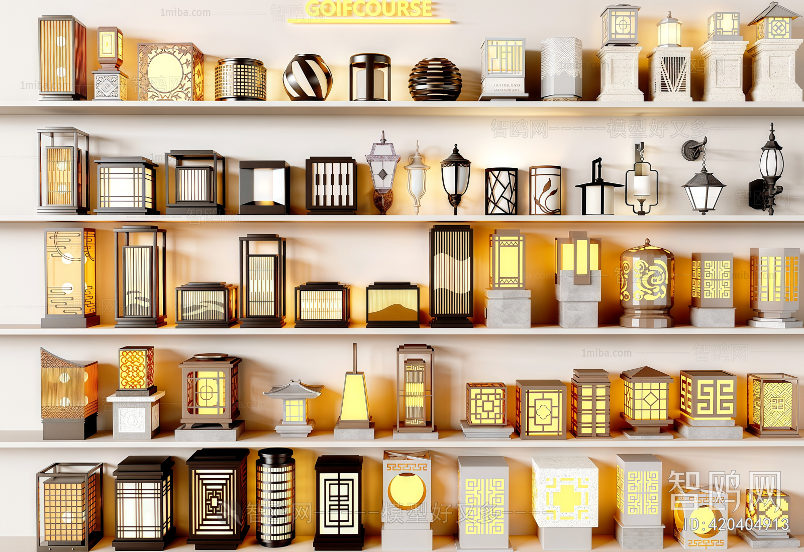 New Chinese Style Outdoor Light