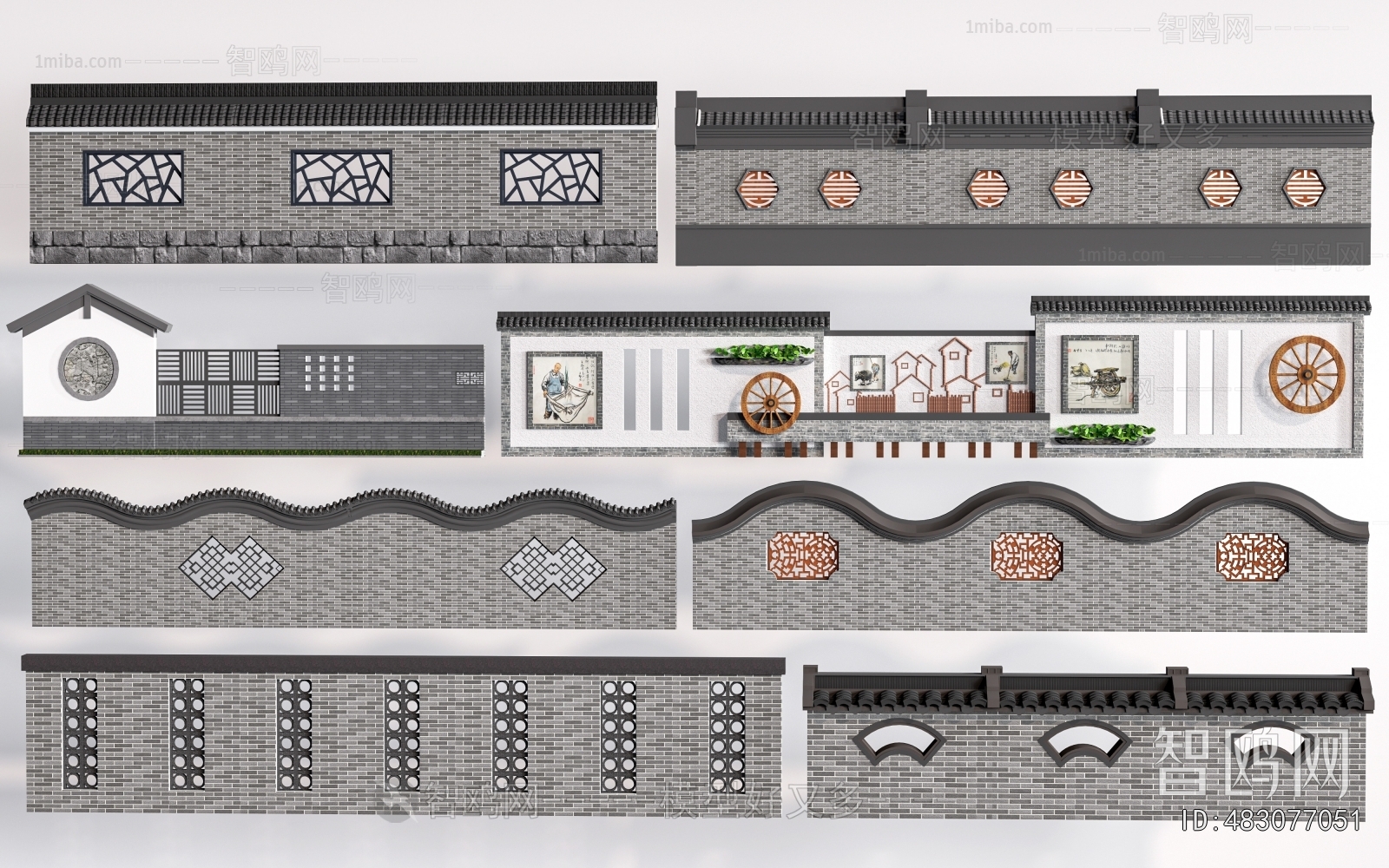 New Chinese Style Landscape Wall