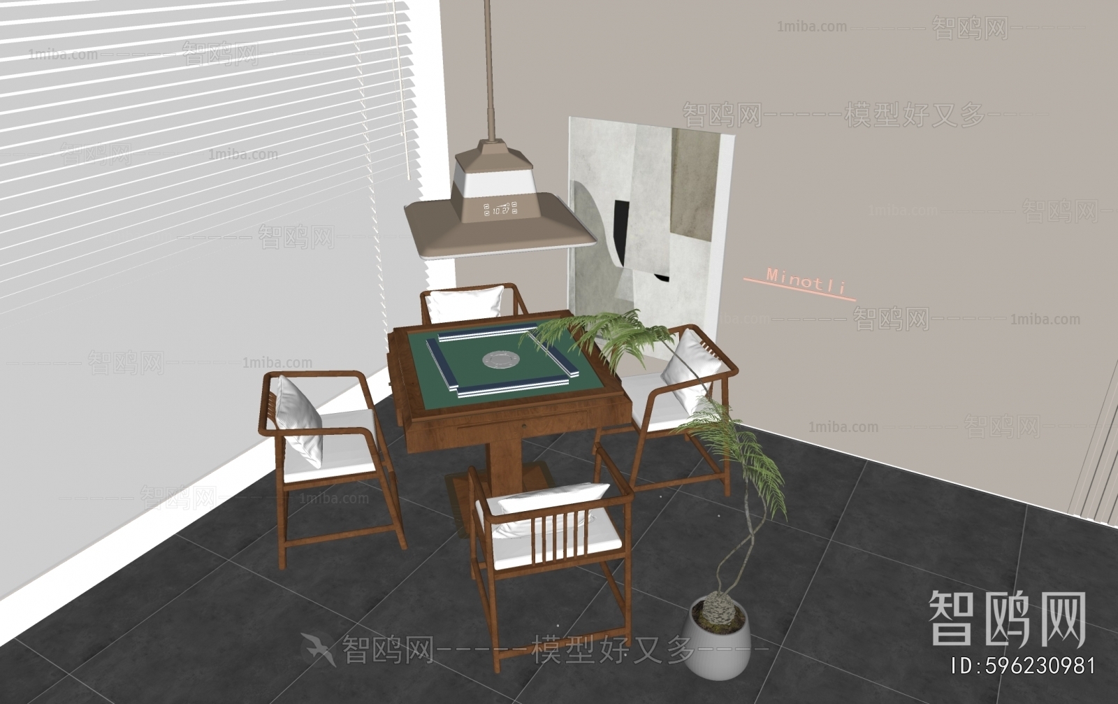 Modern Mahjong Tables And Chairs