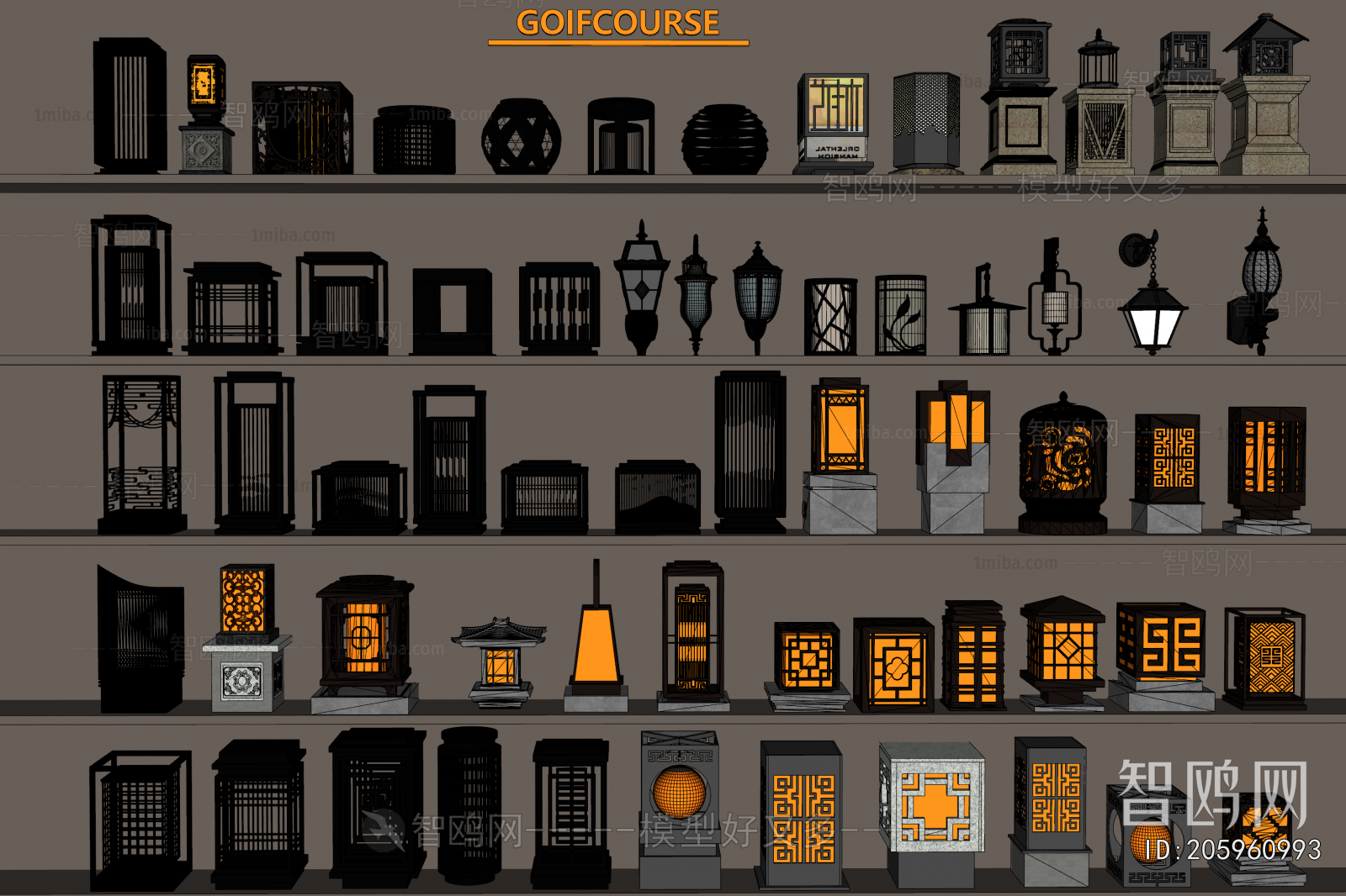 New Chinese Style Outdoor Light