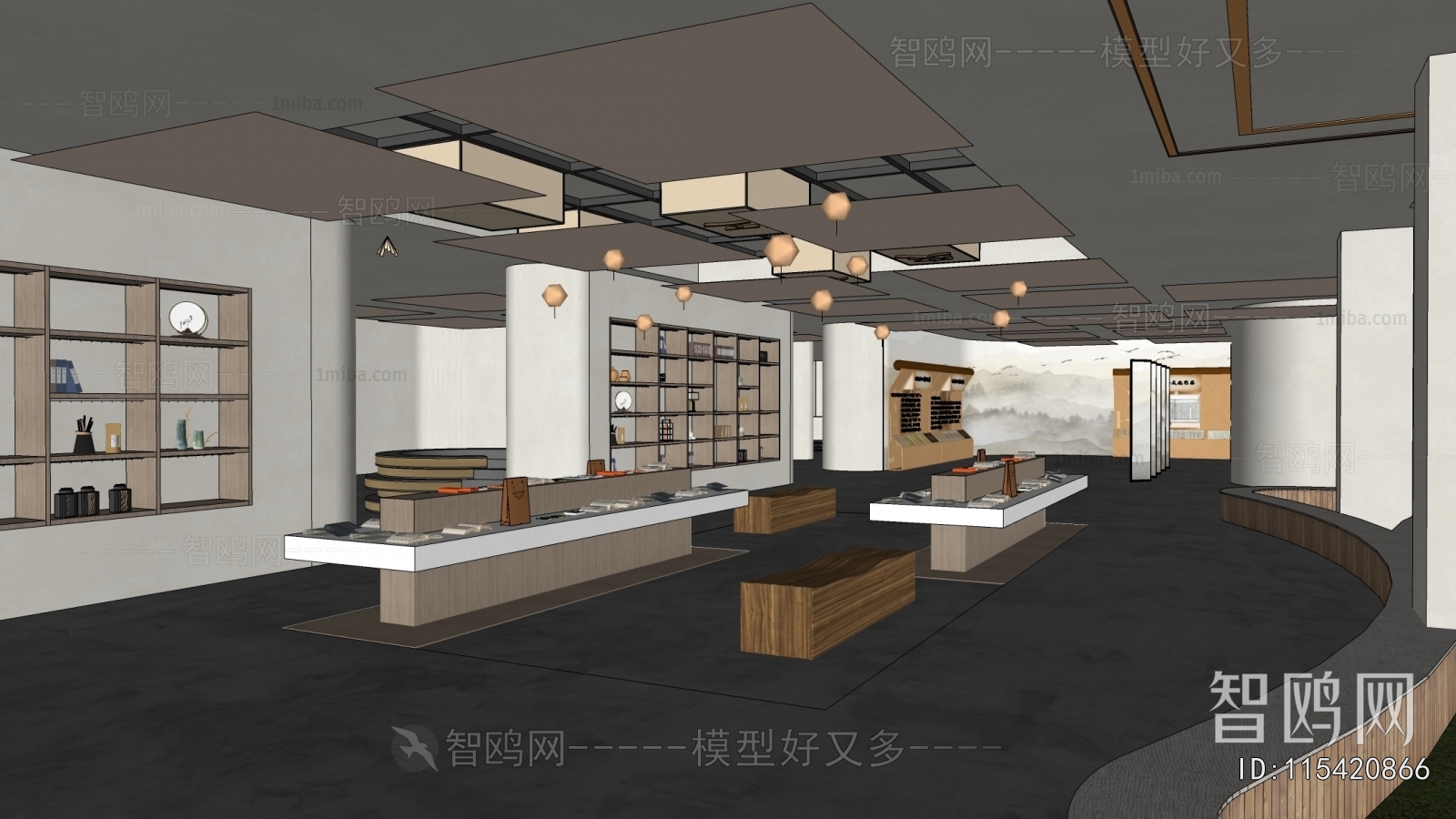 New Chinese Style Exhibition Hall