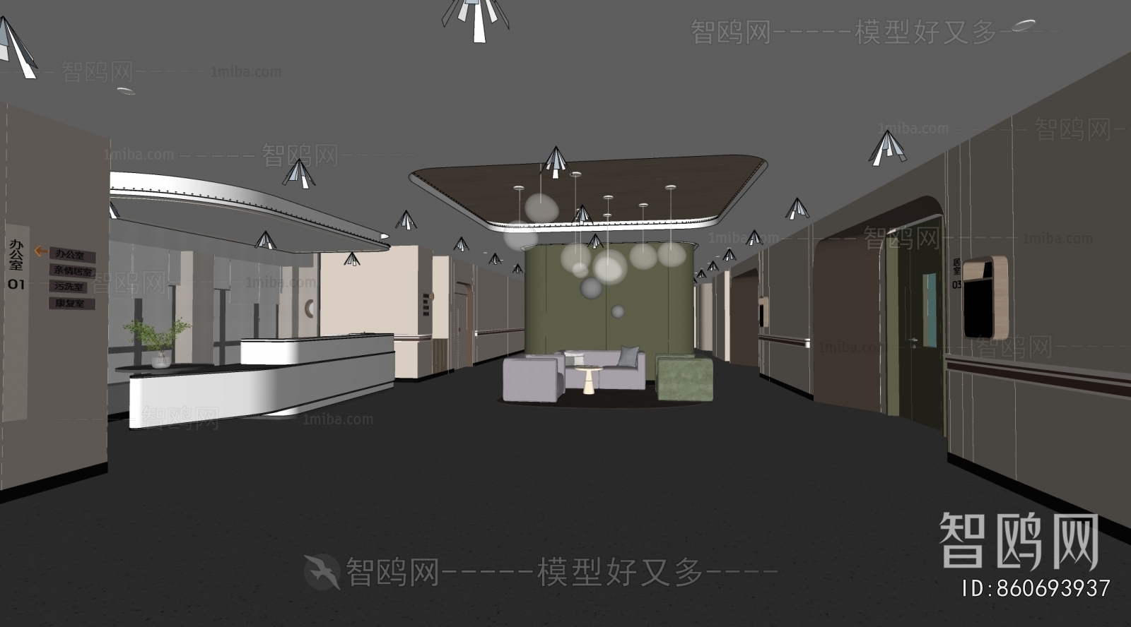 现代医院等候大厅