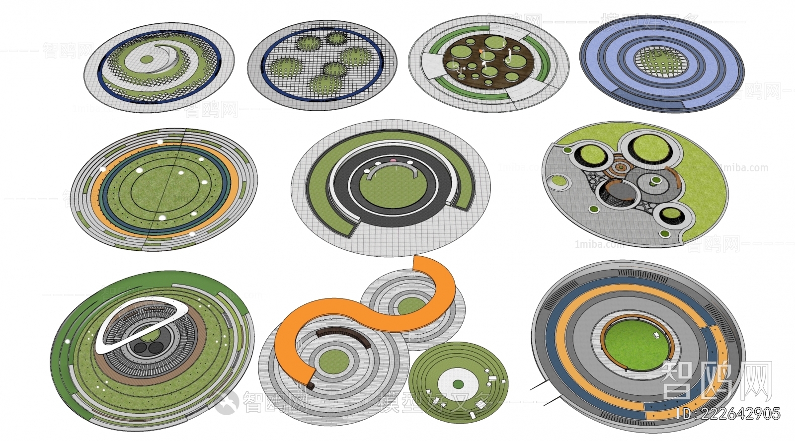 Modern Park Landscape