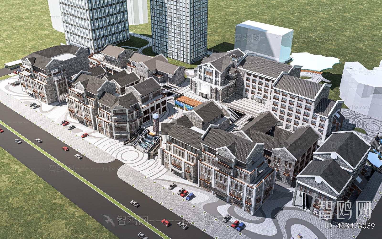 New Chinese Style Commercial Street