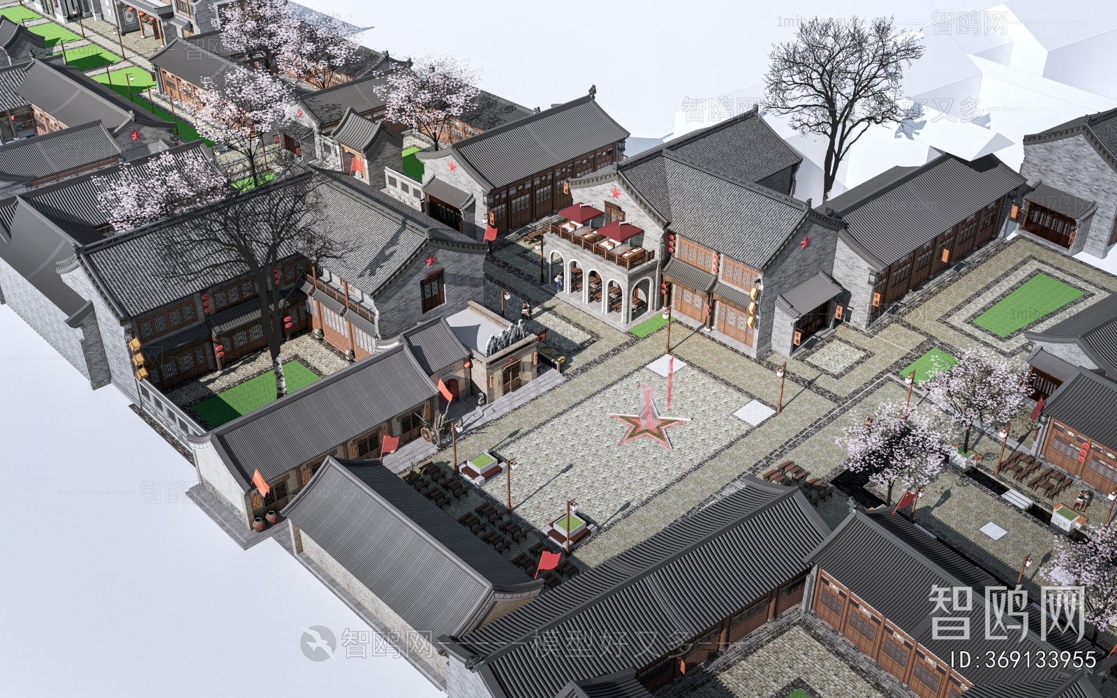 Chinese Style Architectural Bird's-eye View Planning