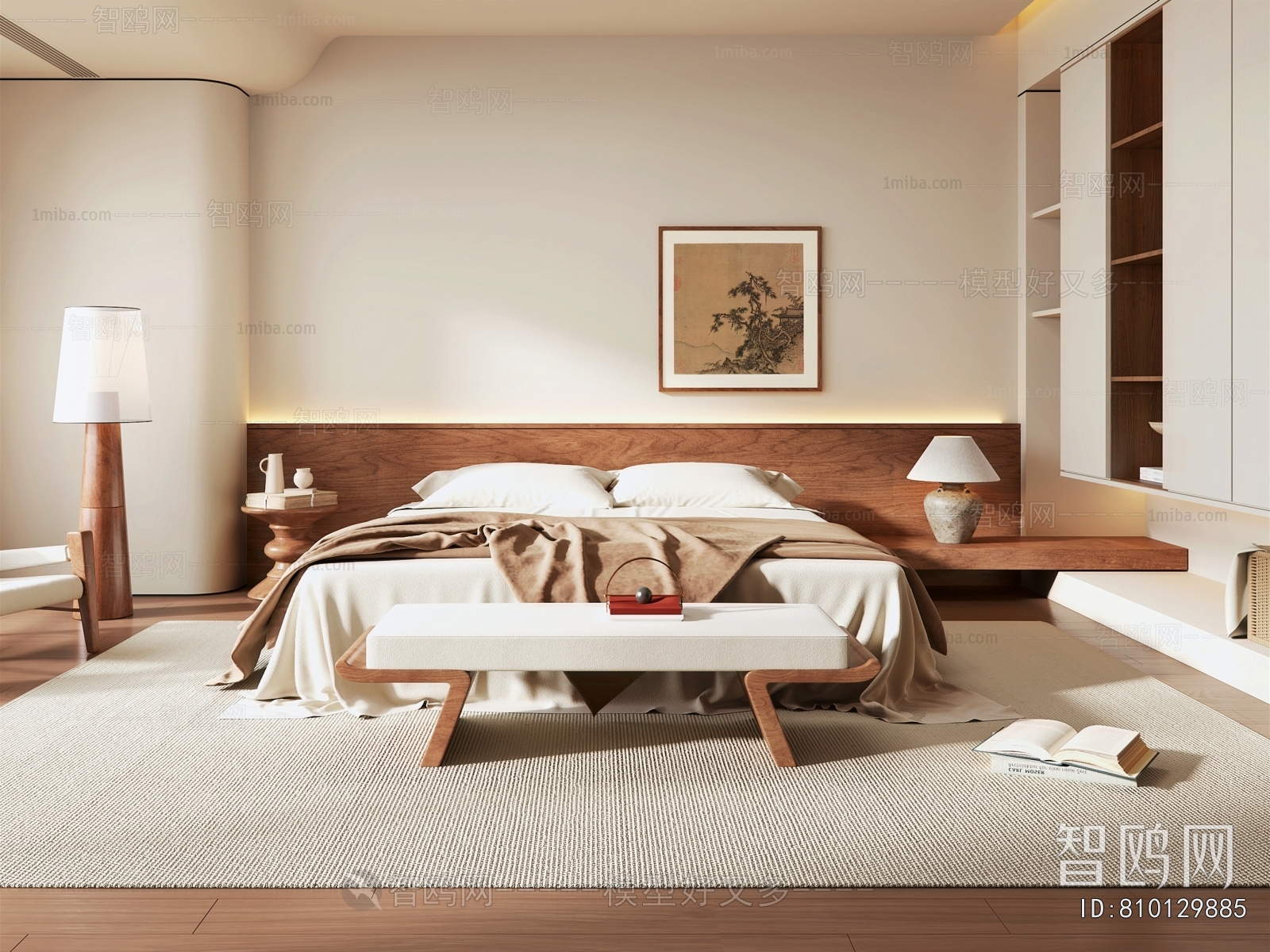 New Chinese Style Bedroom