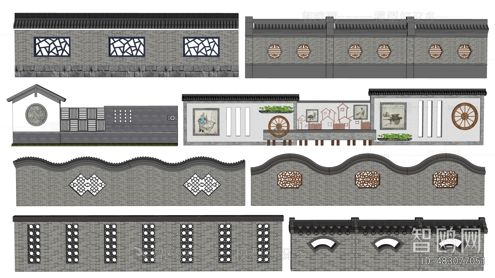 New Chinese Style Landscape Wall