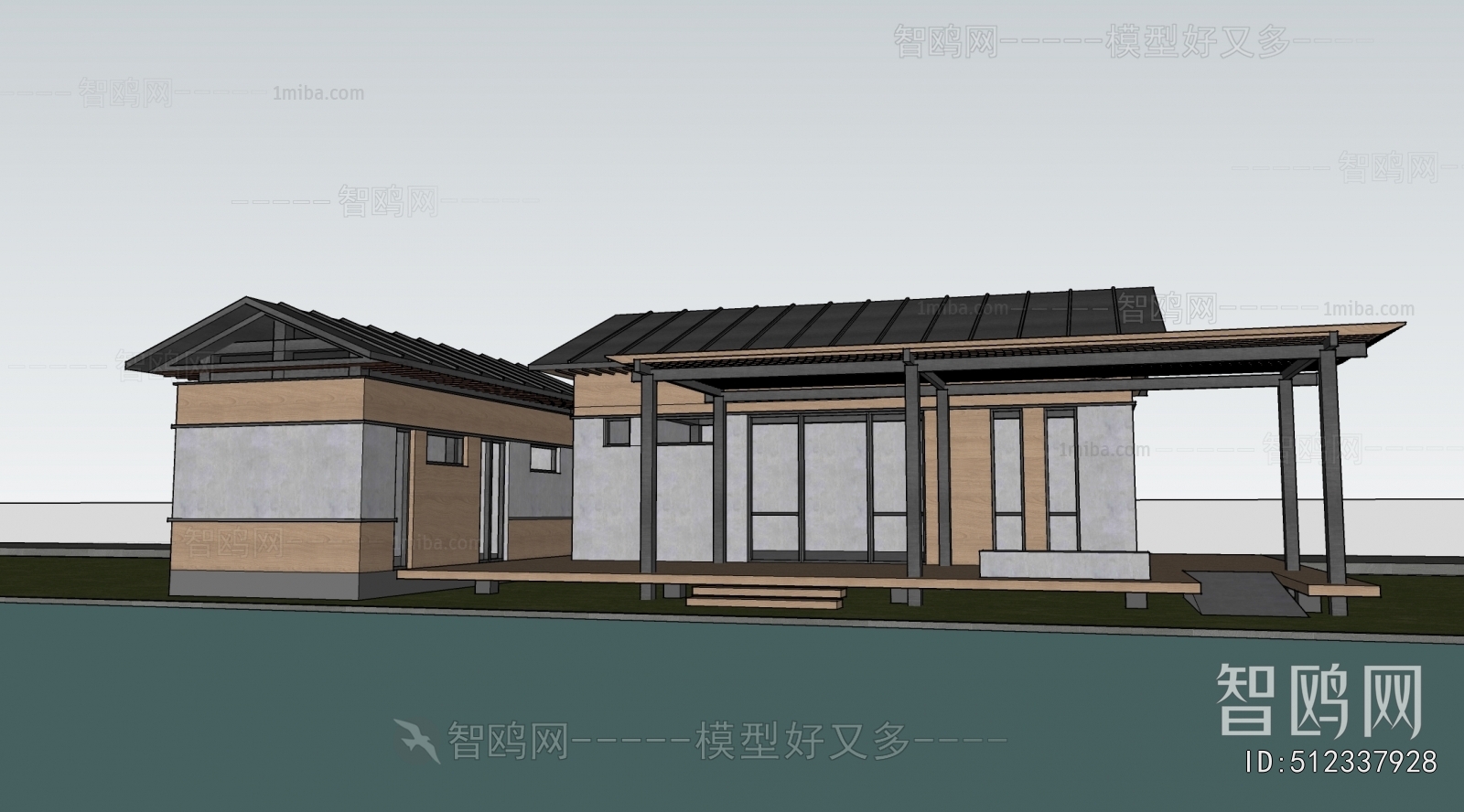 New Chinese Style Appearance Of Commercial Building