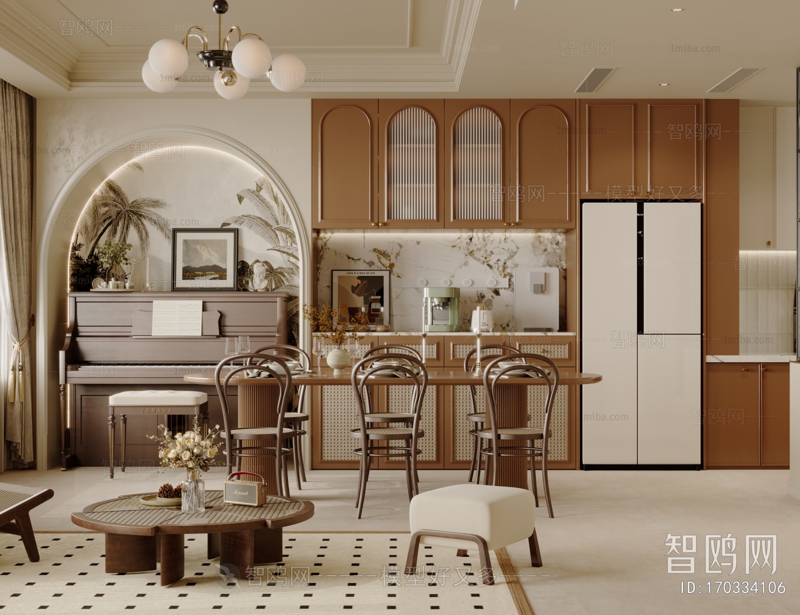 French Style Hallway