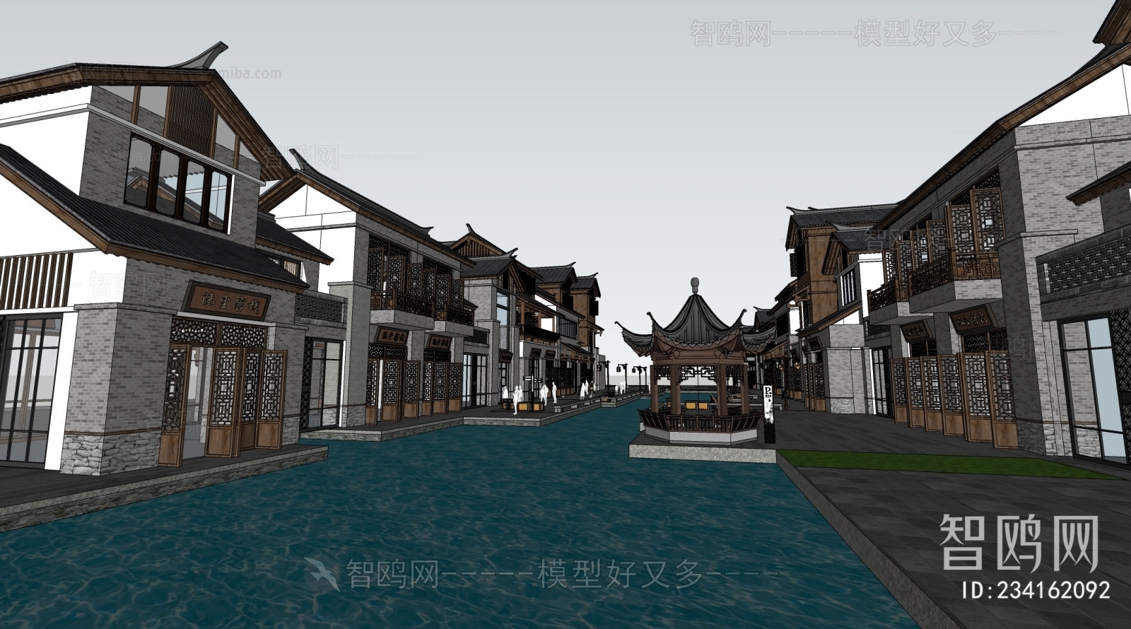 New Chinese Style Commercial Street