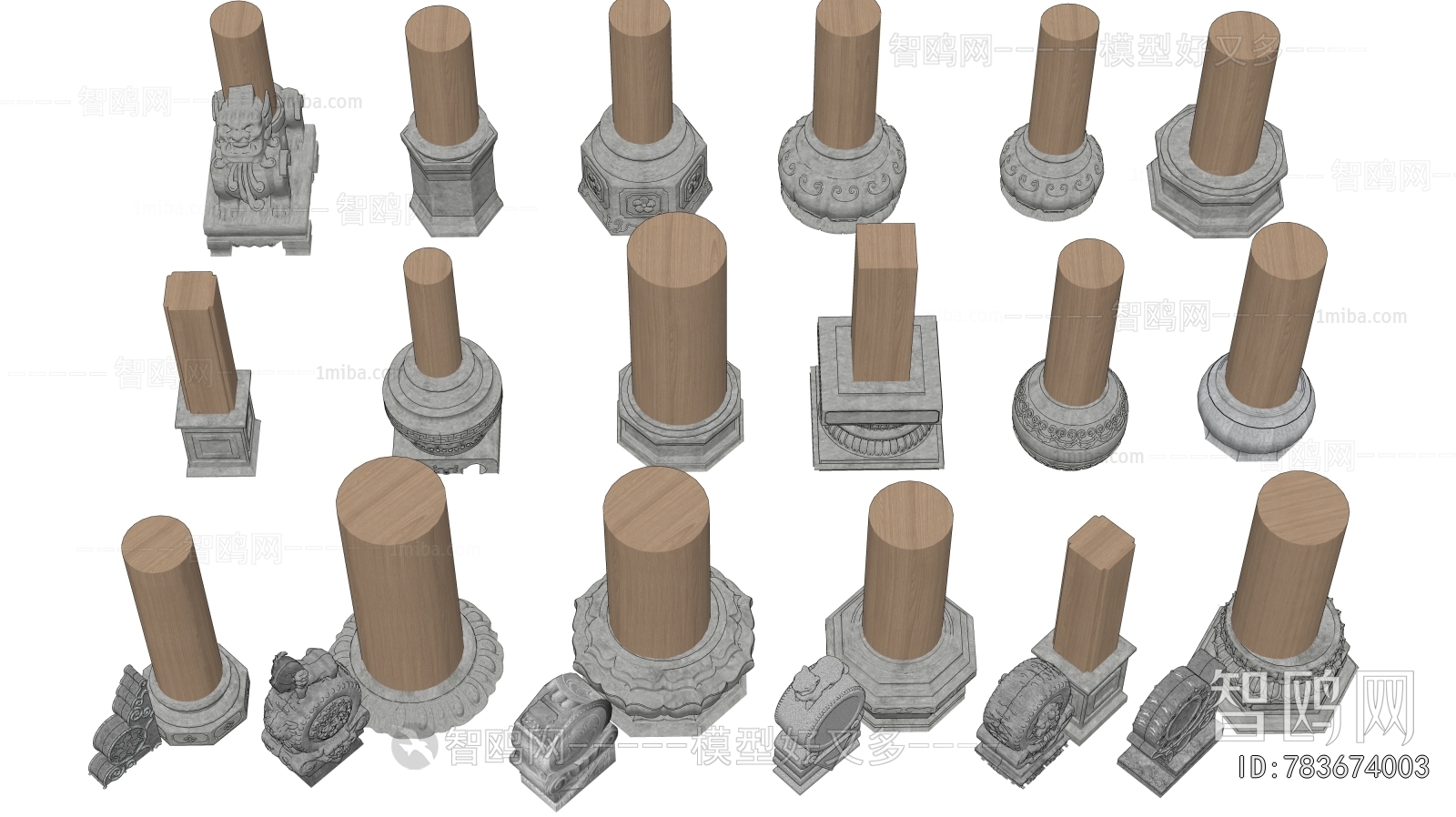 Chinese Style Column