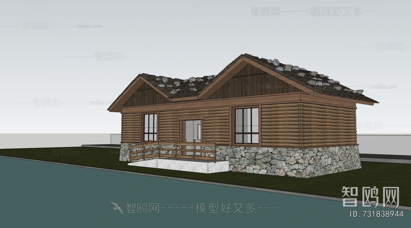 新中式公共厕所卫生间建筑