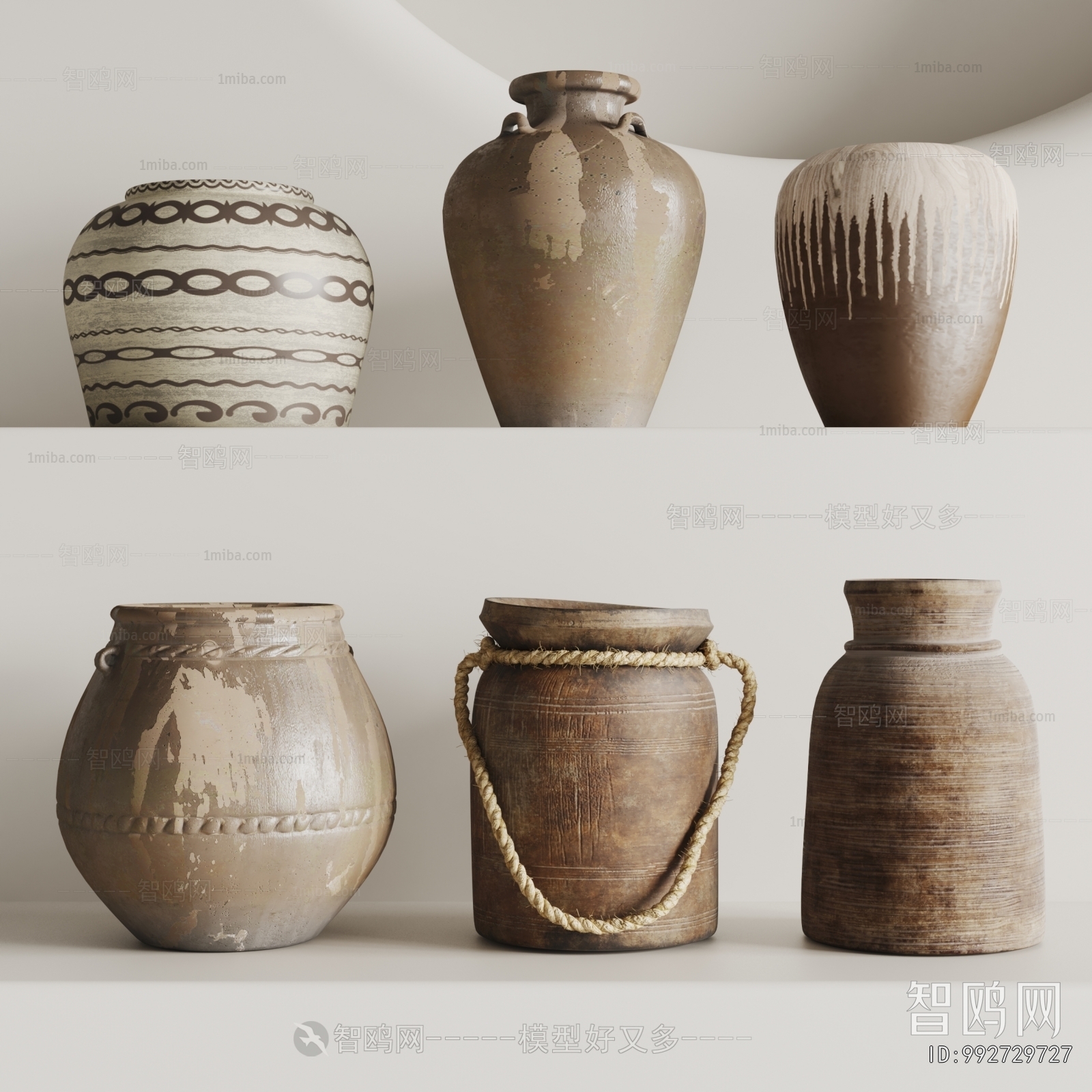 Wabi-sabi Style Clay Pot