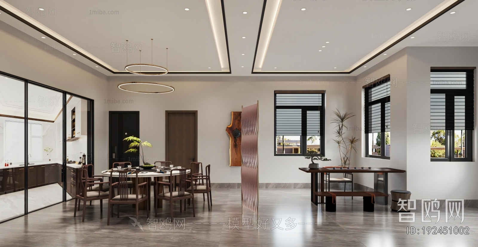 New Chinese Style A Living Room