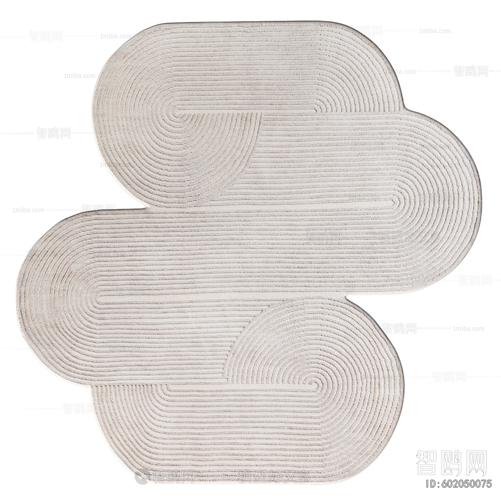 Wabi-sabi Style Circular Carpet