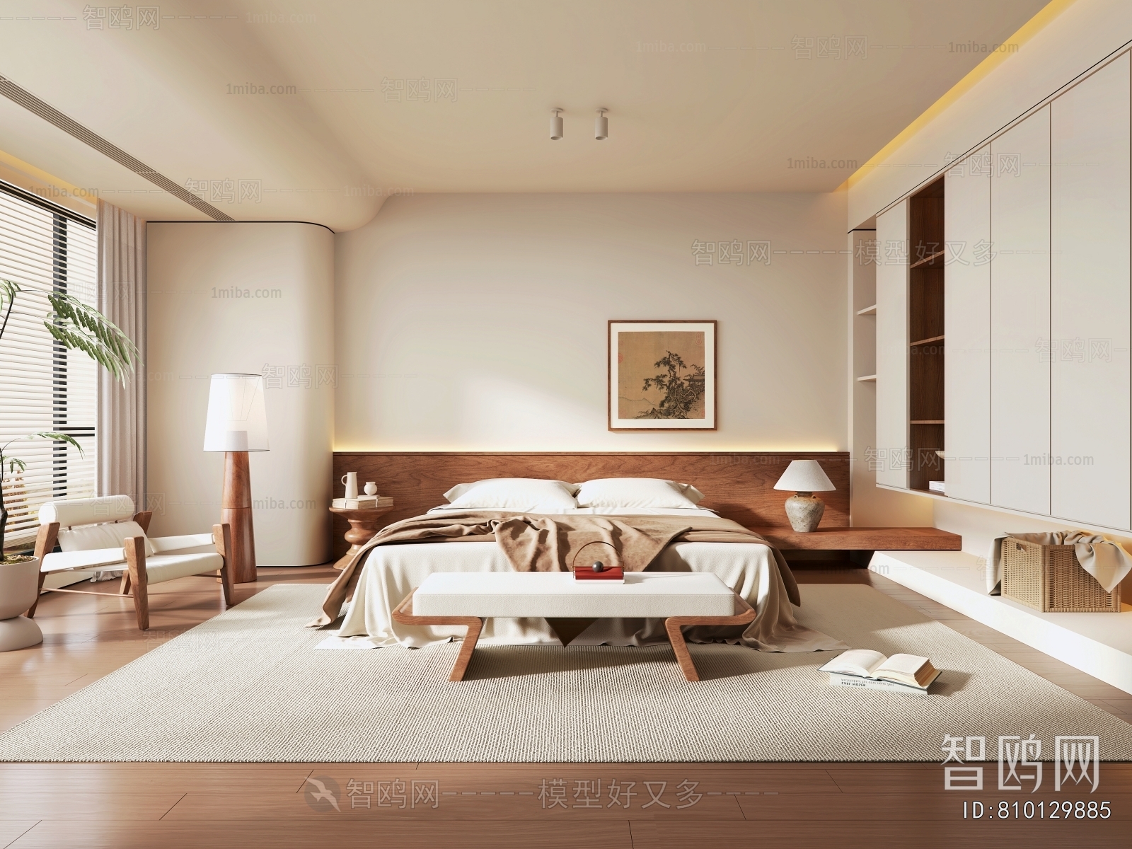 New Chinese Style Bedroom