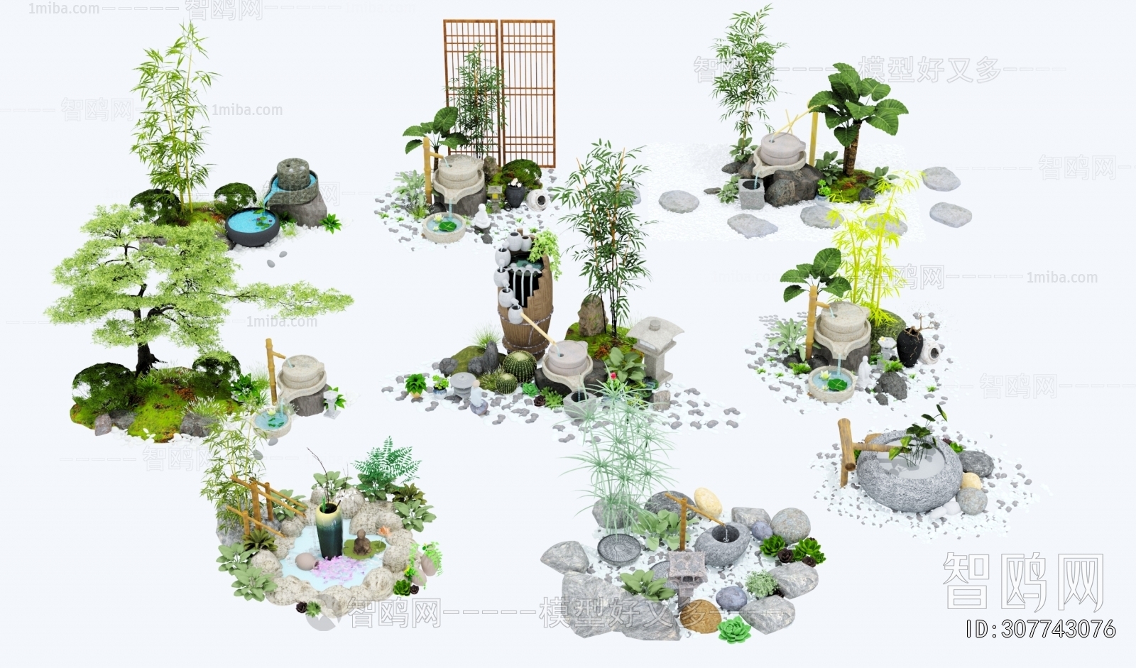 New Chinese Style Plant Landscaping