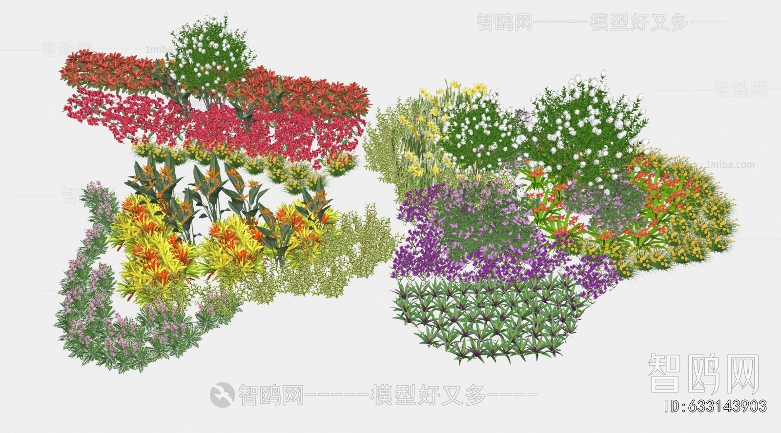 Modern Flowers And Grass