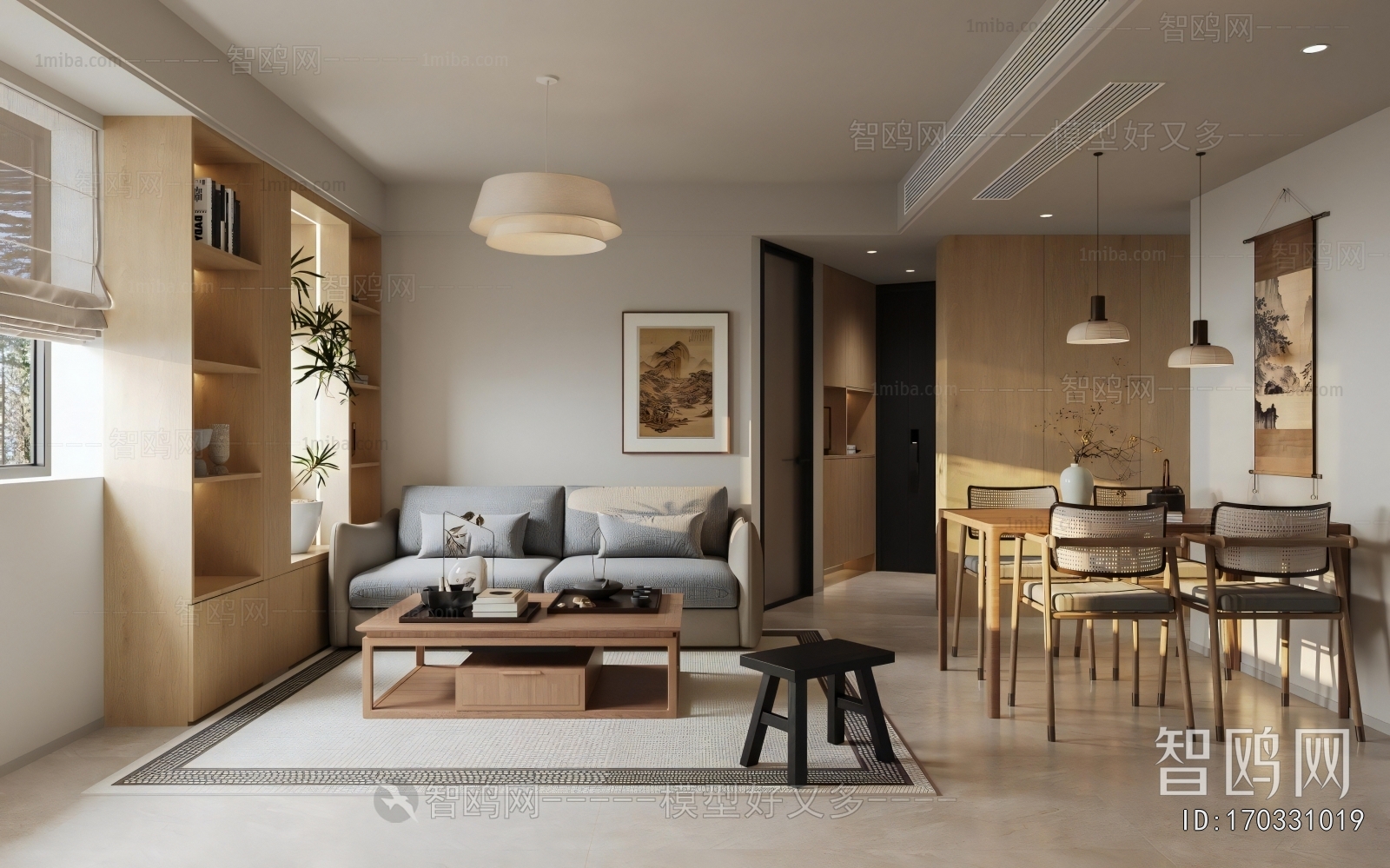 New Chinese Style A Living Room