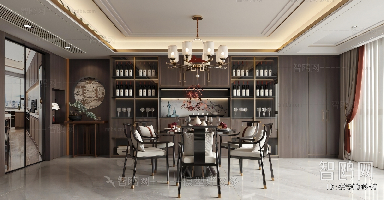 New Chinese Style A Living Room