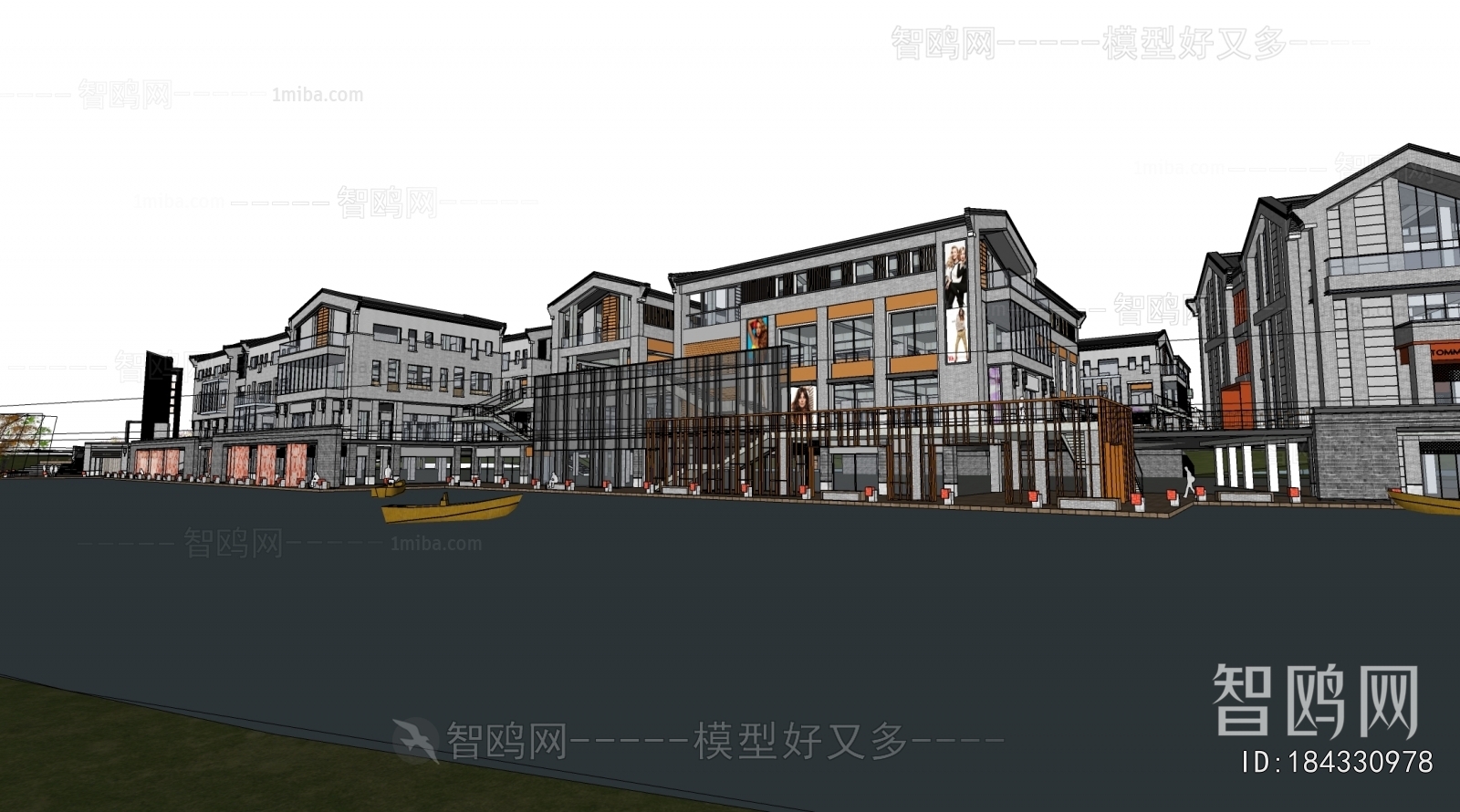 New Chinese Style Commercial Street