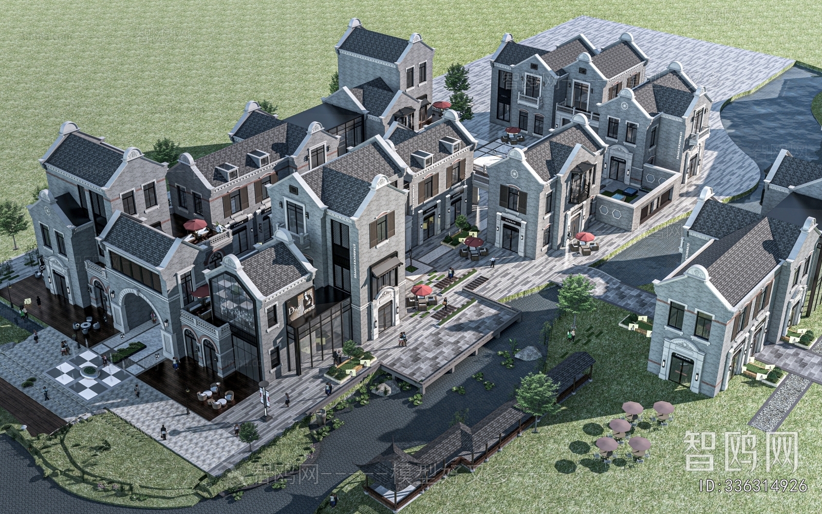 New Chinese Style Commercial Street