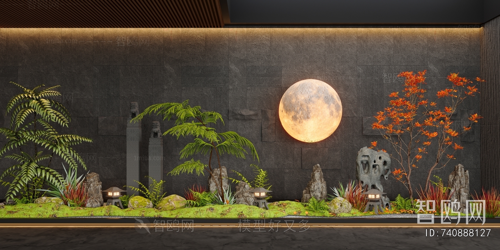 New Chinese Style Plant Landscaping