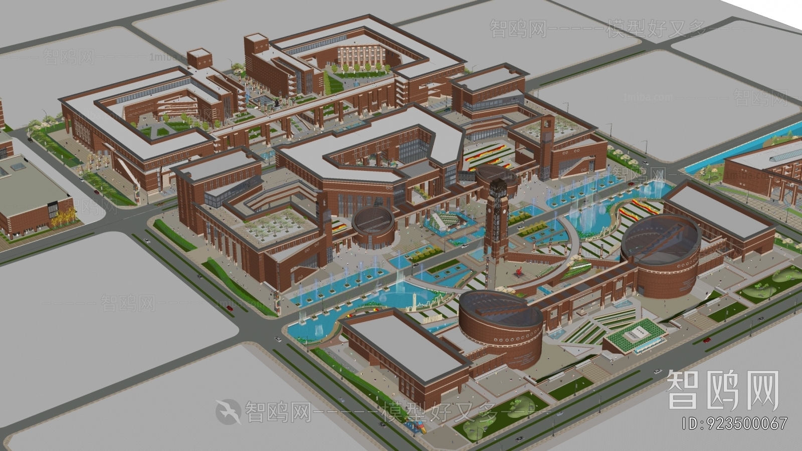 Modern Architectural Bird's-eye View Planning