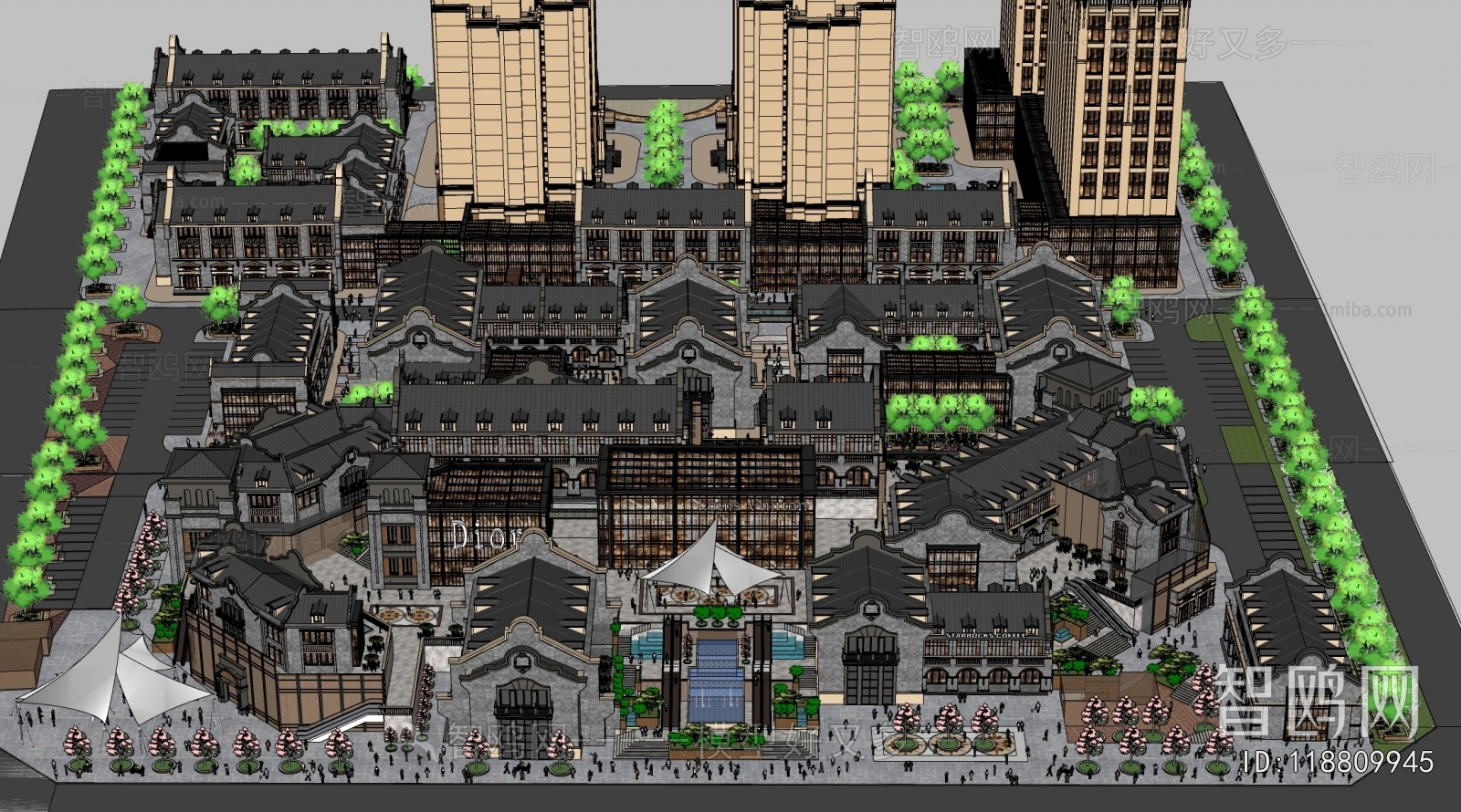 New Chinese Style Commercial Street