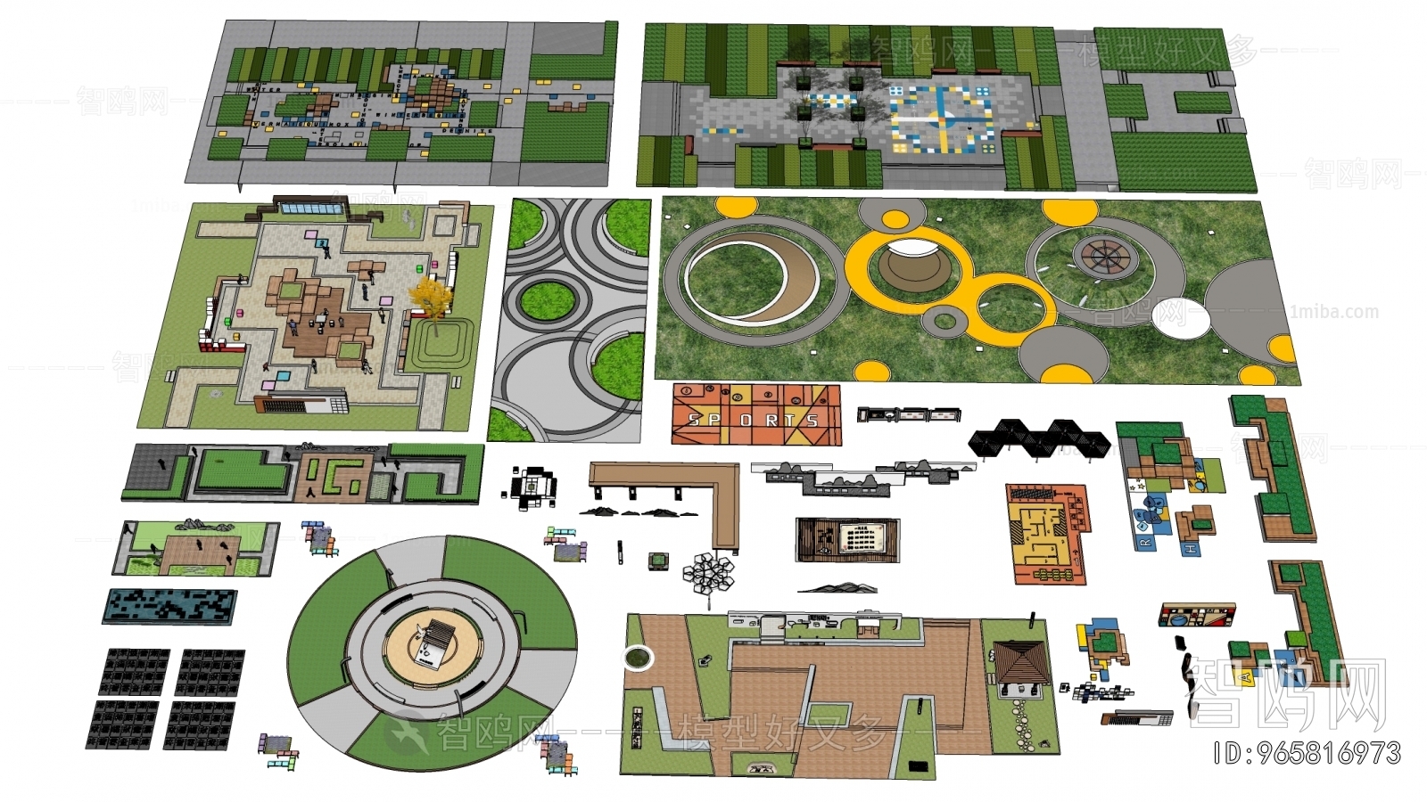 Modern Park Landscape