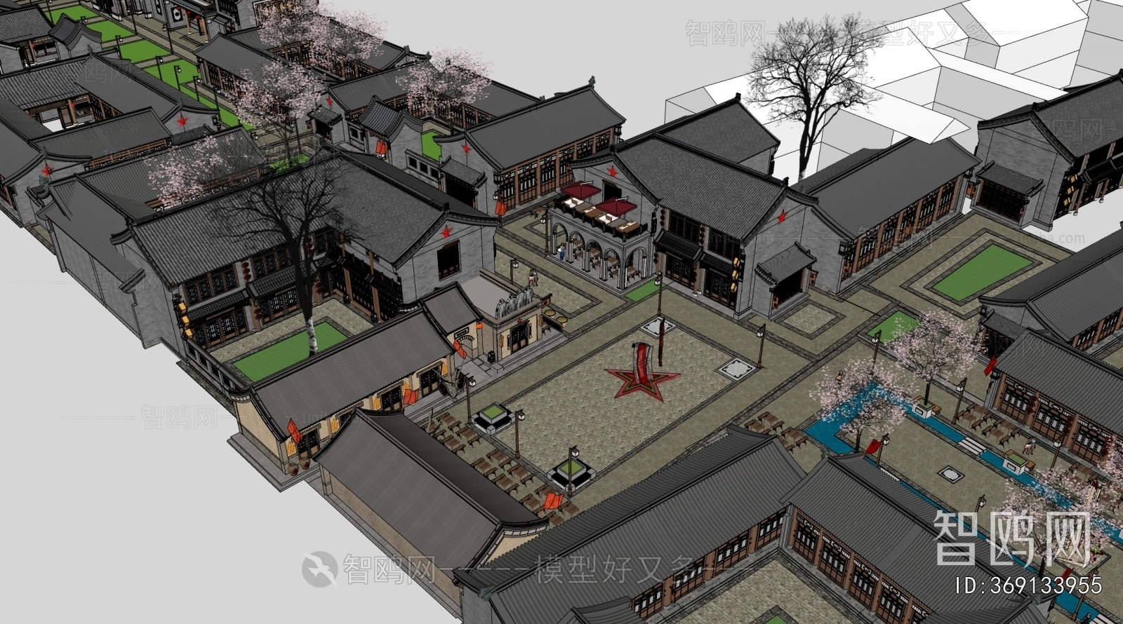 Chinese Style Architectural Bird's-eye View Planning