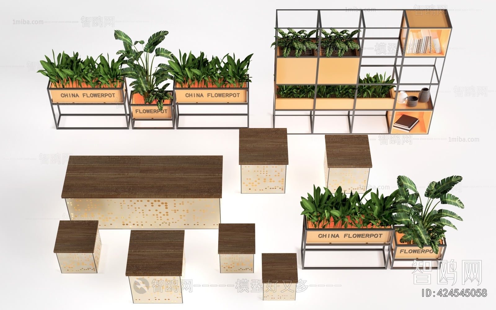 Modern Flower Bed, Flower Bowl, Flower Box