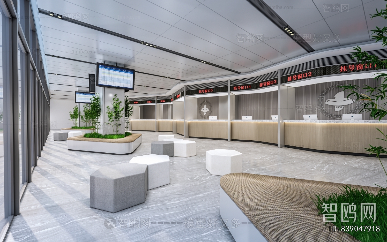 Modern Hospital Hall